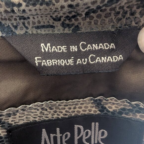 Arte Pelle Genuine Python Leather Jacket - Picture 3 of 9